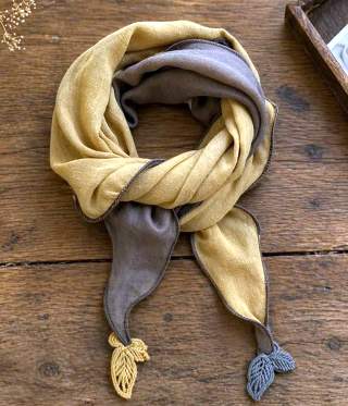 Handmade Linen Scarf - Image 5