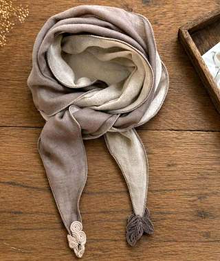 Handmade Linen Scarf - Image 6