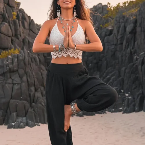 Cotton Yoga Pants - Image 2