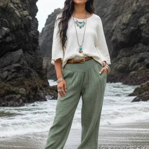 Cotton Yoga Pants - Image 3
