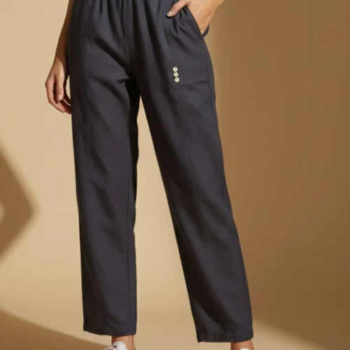 Women Elastic Waist Pants