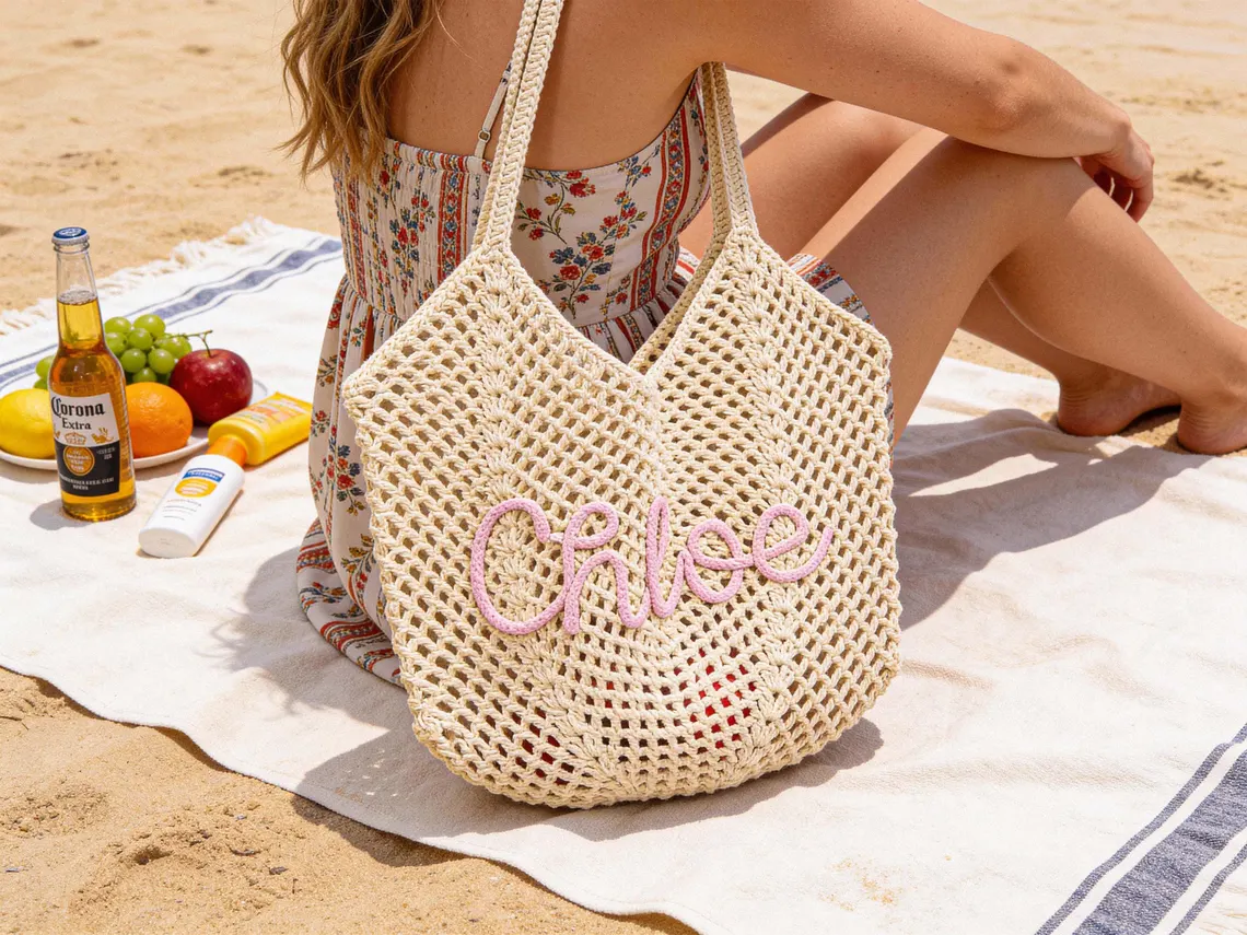 Stylish, practical beach bag