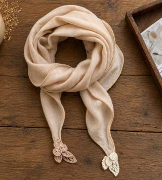 Handmade Linen Scarf - Image 8