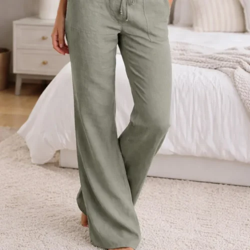 Khaki Linen Style